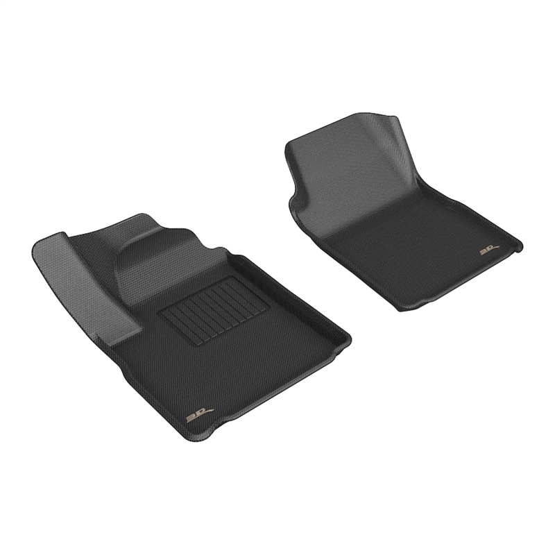 GMC Sierra EV Floor Mats - Front - 3D MAXpider - KAGU Series - Black - `24-`26